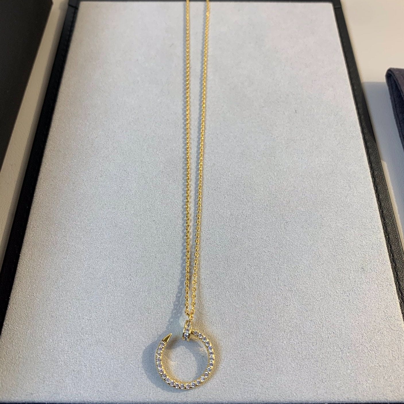 [Kincade Jewelrys]JUSTE NECKLACE GOLD DIAMONDS