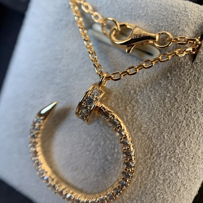 [Kincade Jewelrys]JUSTE NECKLACE PINK GOLD DIAMONDS