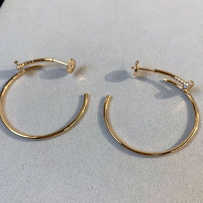 [Kincade Jewelrys]JUSTE EARRINGS GOLD DIAMONDS 1.8MM