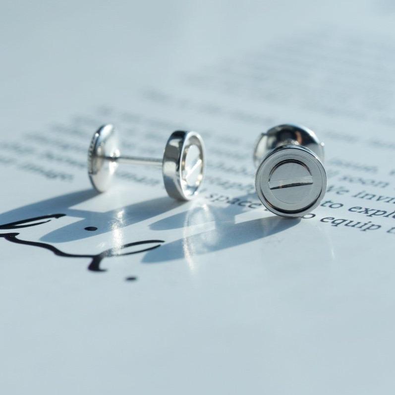 [Kincade Jewelrys]LOVE EARRINGS SILVER 10MM