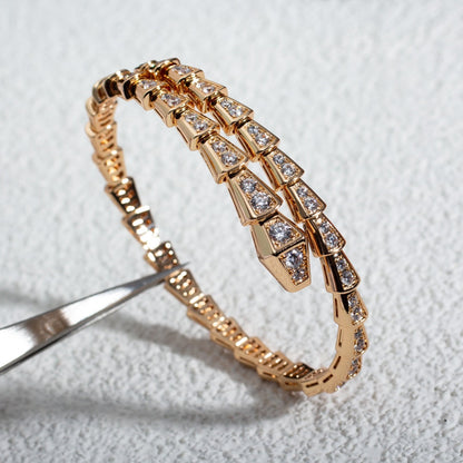 [Kincade Jewelrys]SERPENTI BRACELET 6.8MM PINK GOLD DIAMOND
