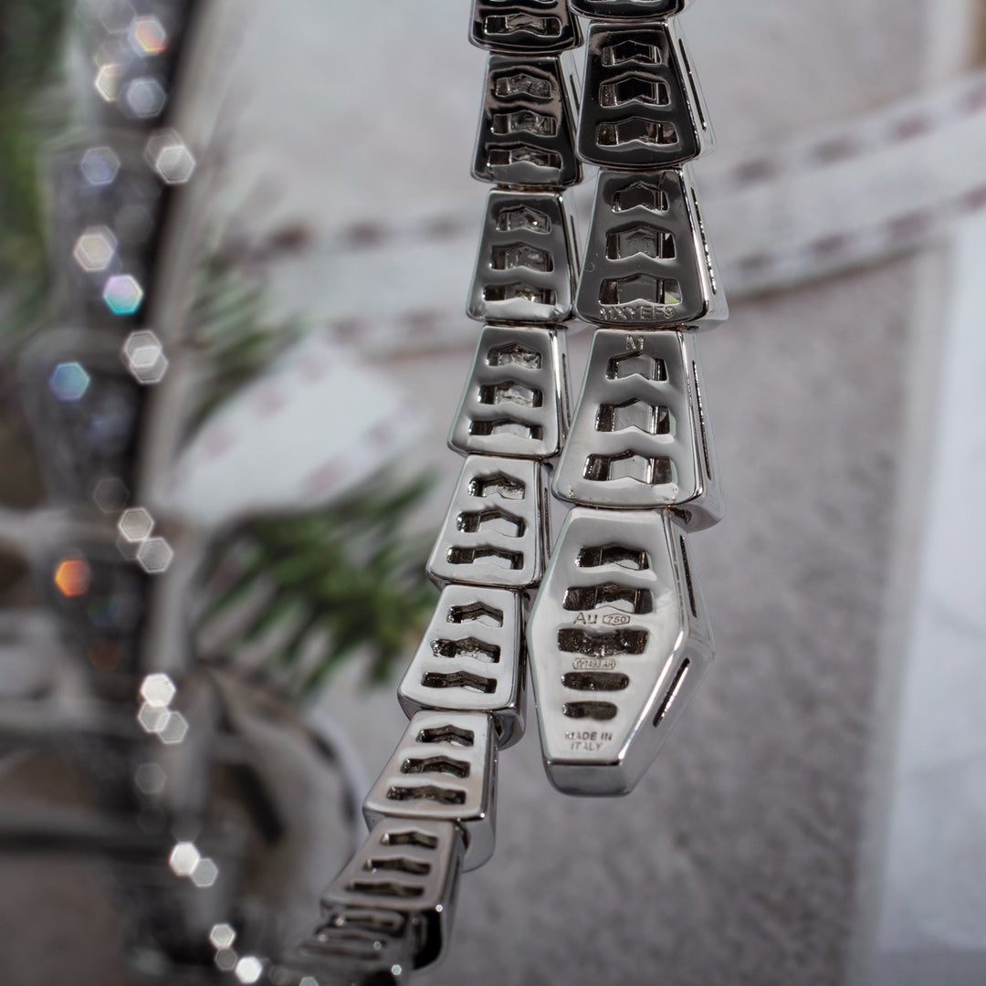 [Kincade Jewelrys]SERPENTI BRACELET 6MM SILVER DIAMOND