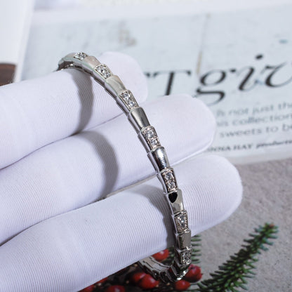 [Kincade Jewelrys]SERPENTI BRACELET SILVER DIAMOND