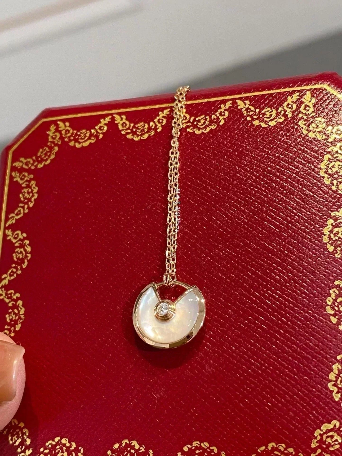 [Kincade Jewelrys]AMULETTE ROSE GOLD MOP NECKLACE