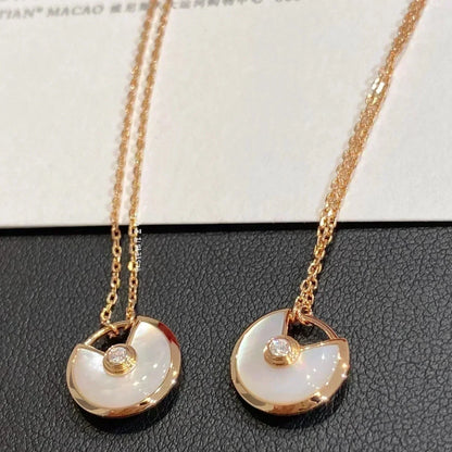 [Kincade Jewelrys]AMULETTE ROSE GOLD MOP NECKLACE