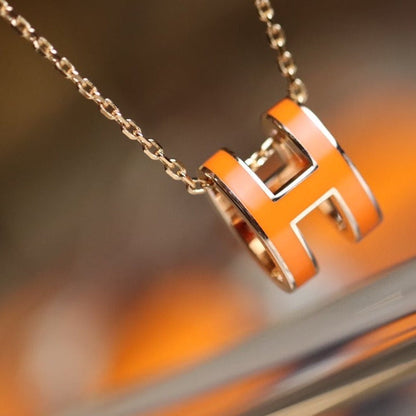 [Kincade Jewelrys]POP H PEDANT PINK GOLD