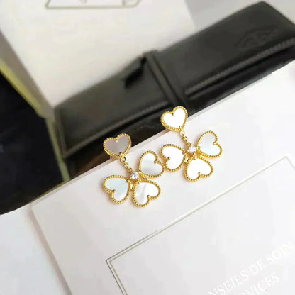 [Kincade Jewelrys]CLOVER SWEET WHITE MOP EARRINGS