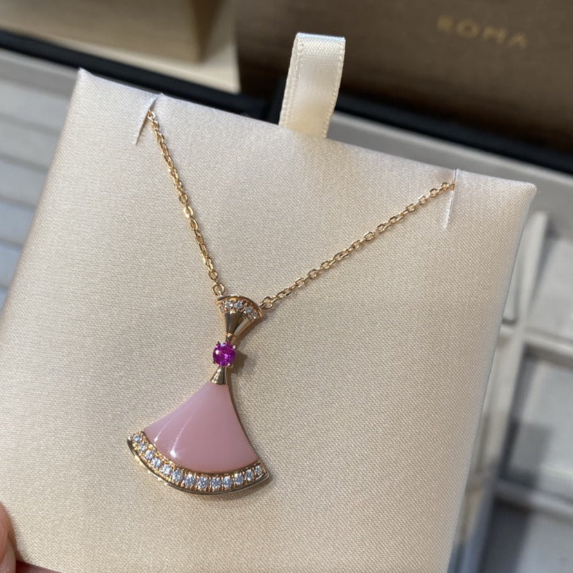 [Kincade Jewelrys]DREAM NECKLACE PINK OPAL