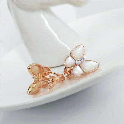[Kincade Jewelrys]BUTTERFLY MOP DIAMOND EARRINGS