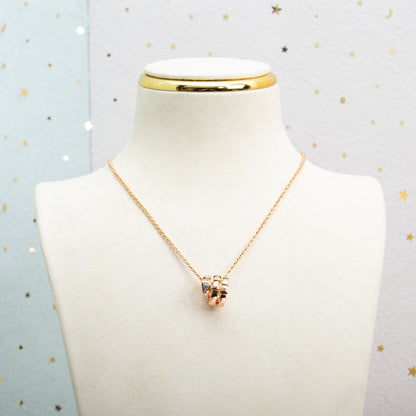 [Kincade Jewelrys]SERPENTI PINK GOLD NECKLACE DIAMOND