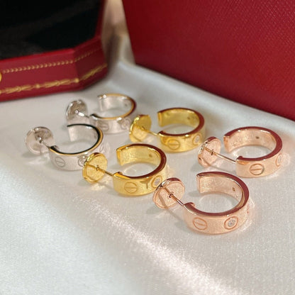 [Kincade Jewelrys]LOVE EARRINGS 5.7MM 2 DIAMONDS