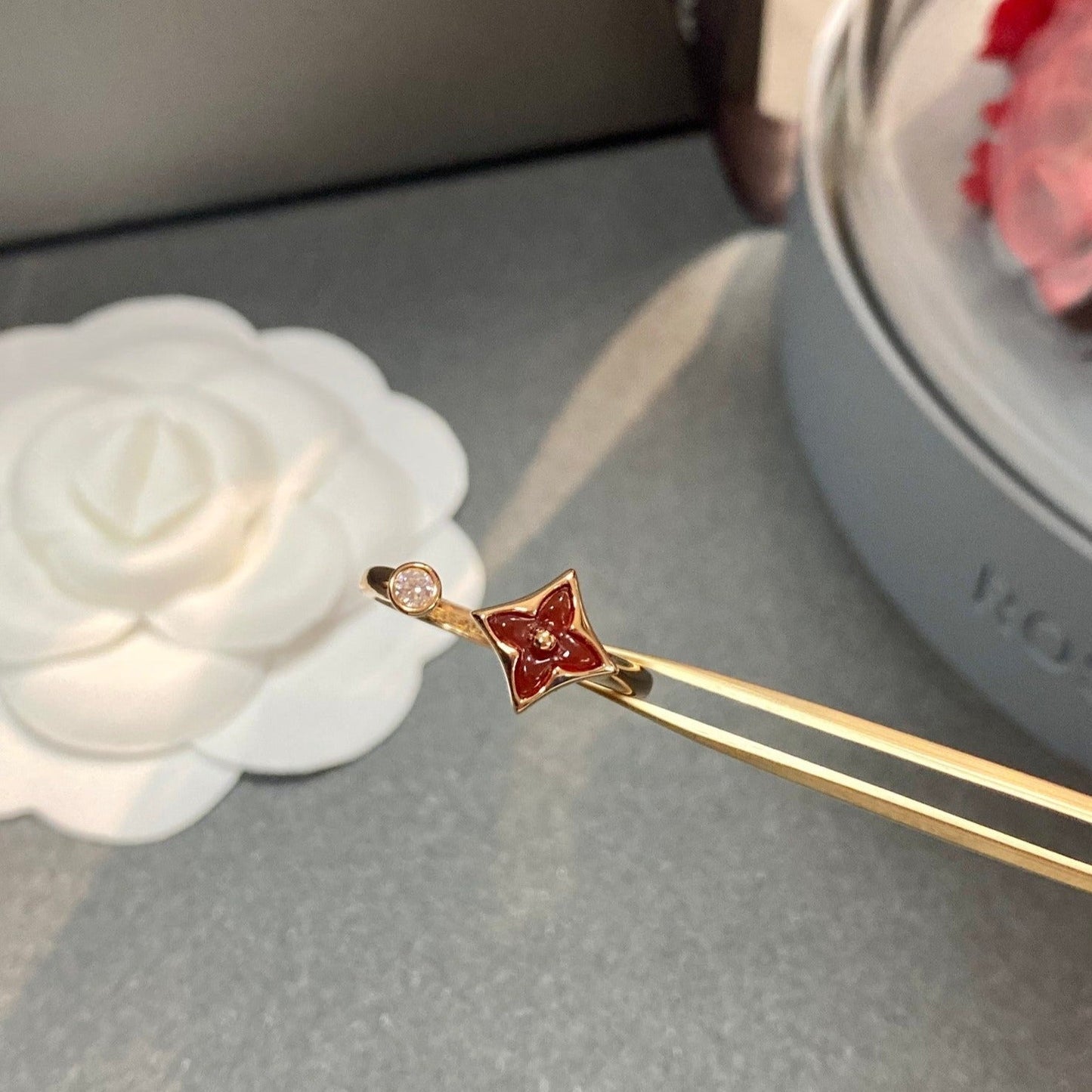 [Kincade Jewelrys]STAR 1 DIAMOND OPEN RING