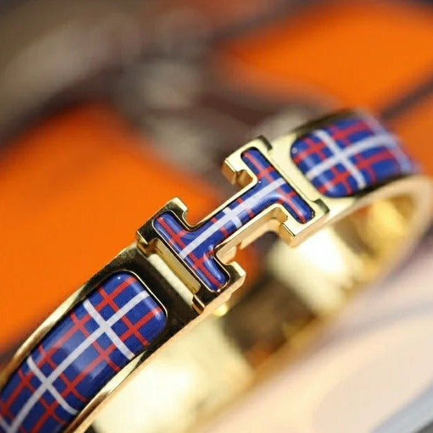 [Kincade Jewelrys]H TARTAN BRACELET 12MM