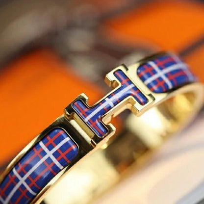 [Kincade Jewelrys]H TARTAN BRACELET 12MM