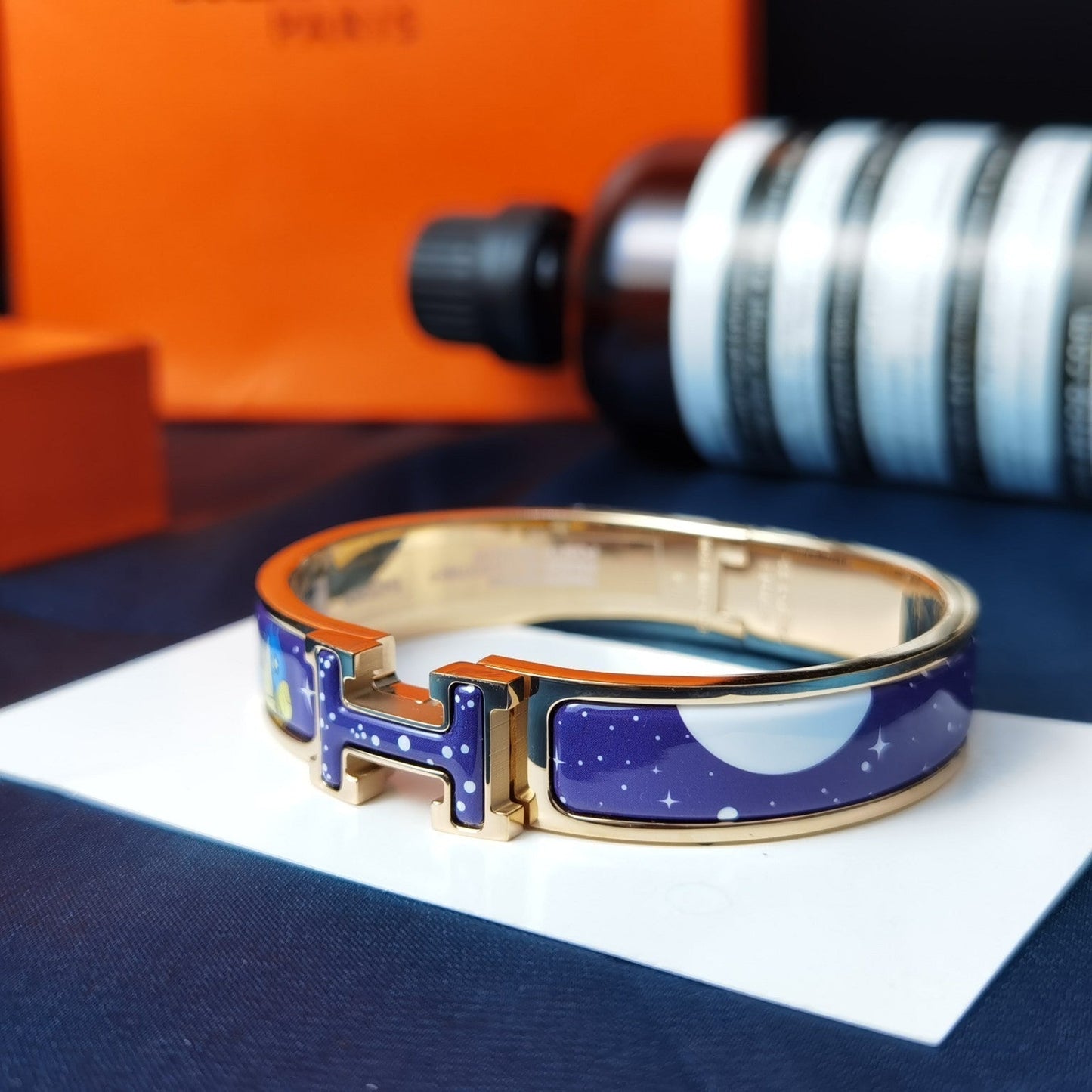 [Kincade Jewelrys]H STAR AND MOON BRACELET 12MM