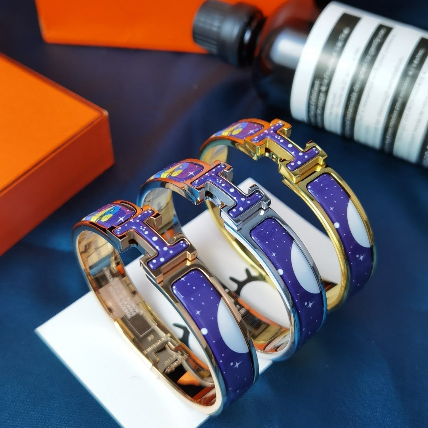 [Kincade Jewelrys]H STAR AND MOON BRACELET 12MM