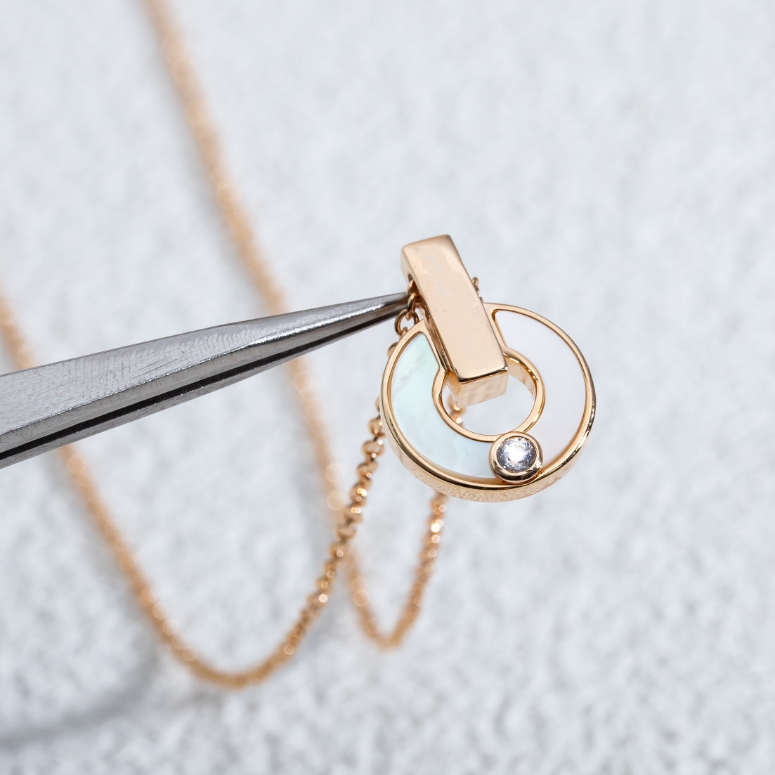 [Kincade Jewelrys]GARI NECKLACE PINK GOLD MOP