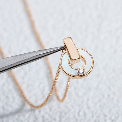 [Kincade Jewelrys]GARI NECKLACE PINK GOLD MOP