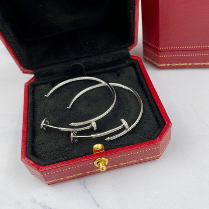 [Kincade Jewelrys]JUSTE EARRINGS FULL DIAMONDS 1.8MM