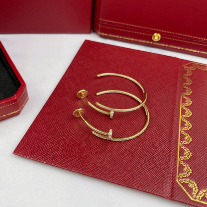 [Kincade Jewelrys]JUSTE EARRINGS FULL DIAMONDS 1.8MM