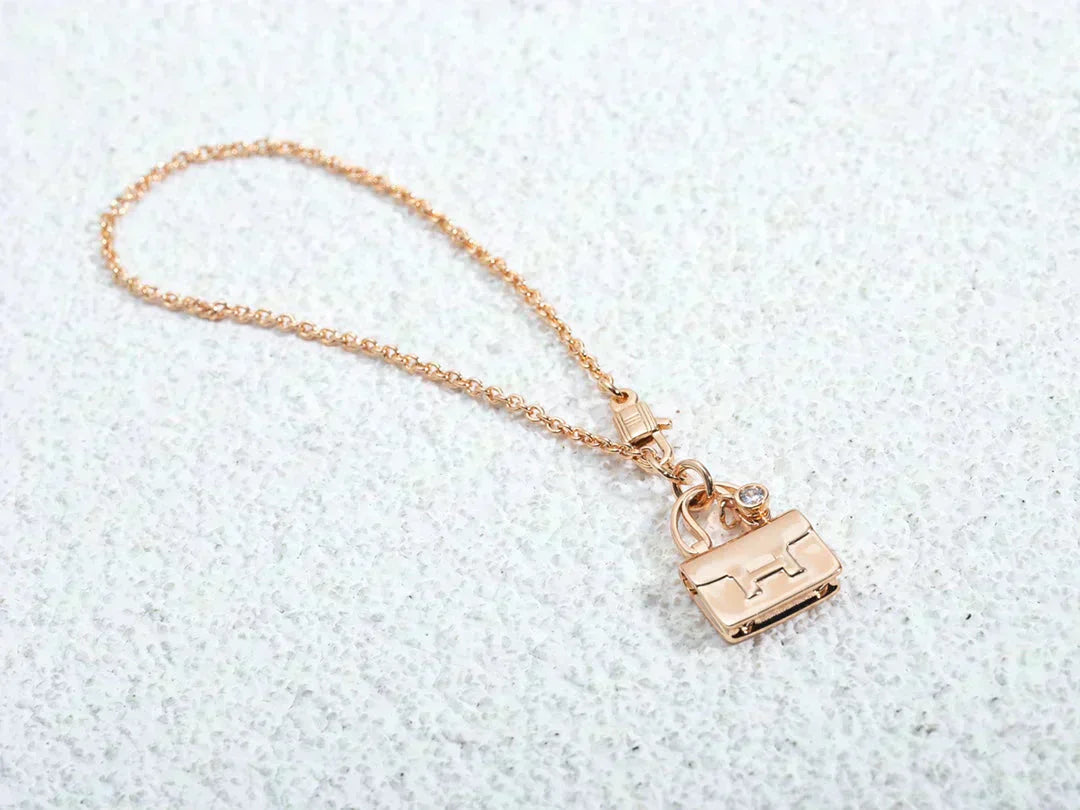 [Kincade Jewelrys]AMULETTE PEDANT ROSE GOLD NECKLACE
