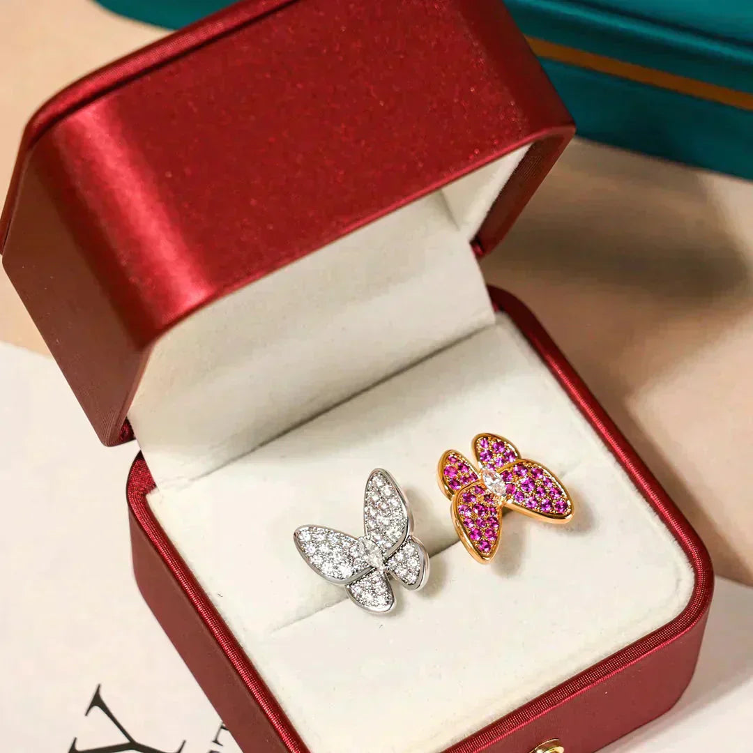 [Kincade Jewelrys]TWIN BUTTERFLY DIAMOND RING