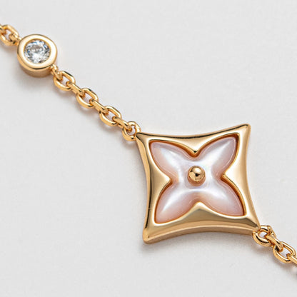 [Kincade Jewelrys]STAR 1 DIAMOND PINK GOLD BRACELET