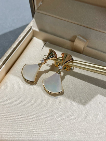 [Kincade Jewelrys]DREAM MOP 1 DIAMOND EARRINGS