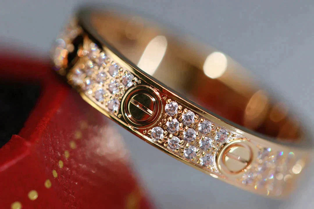 [Kincade Jewelrys]LOVE RING 3.6MM DIAMOND PAVED