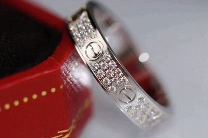 [Kincade Jewelrys]LOVE RING 3.6MM DIAMOND PAVED
