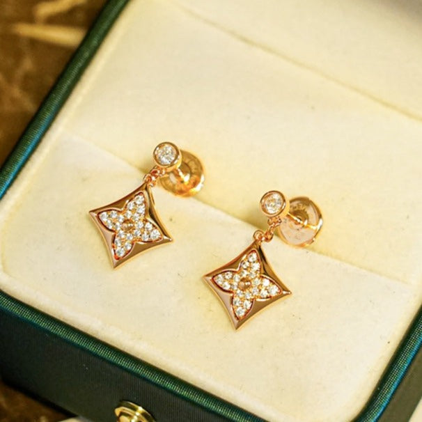 [Kincade Jewelrys]STAR DIAMONDS EARRINGS GOLD