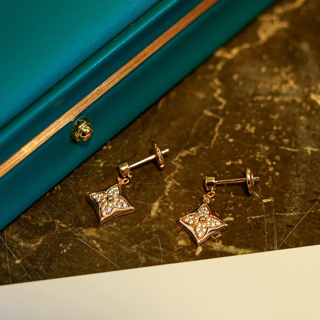 [Kincade Jewelrys]STAR DIAMONDS EARRINGS GOLD