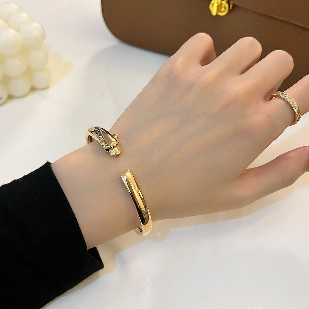 [Kincade Jewelrys]PANTHERE GOLD OPEN BRACELET