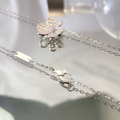 [Kincade Jewelrys]FLOWER DIAMOND NECKLACE