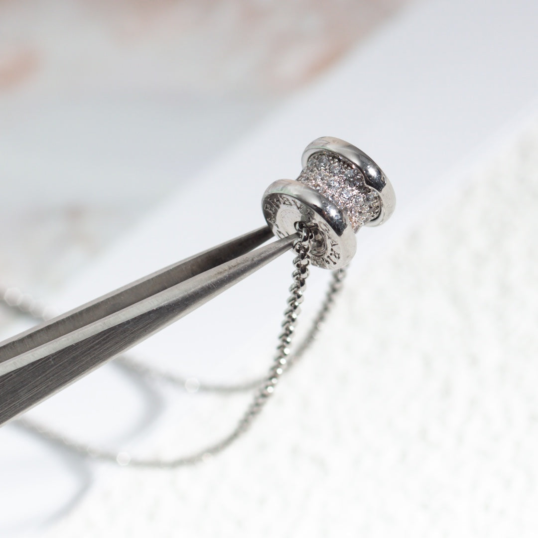 [Kincade Jewelrys]ZERO 1 SILVER DIAMOND NECKLACE