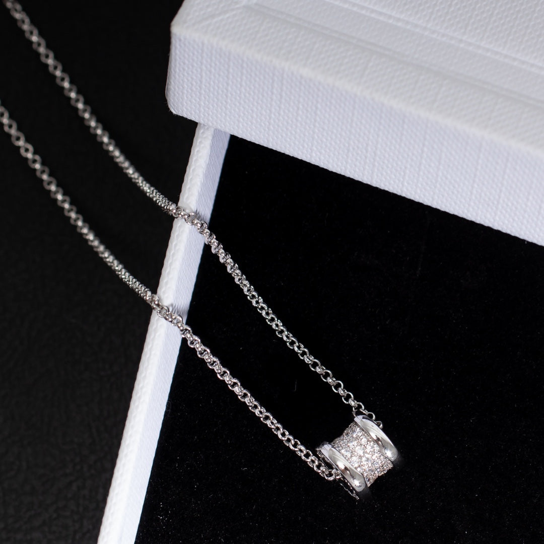 [Kincade Jewelrys]ZERO 1 SILVER DIAMOND NECKLACE