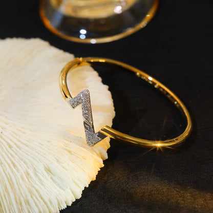 [Kincade Jewelrys]VOLTE UPSITE DOWN GOLD DIAMOND BRACELET