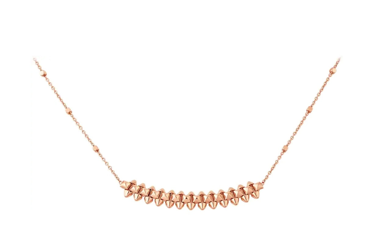 [Kincade Jewelrys]CLASH PINK GOLD NECKLACE
