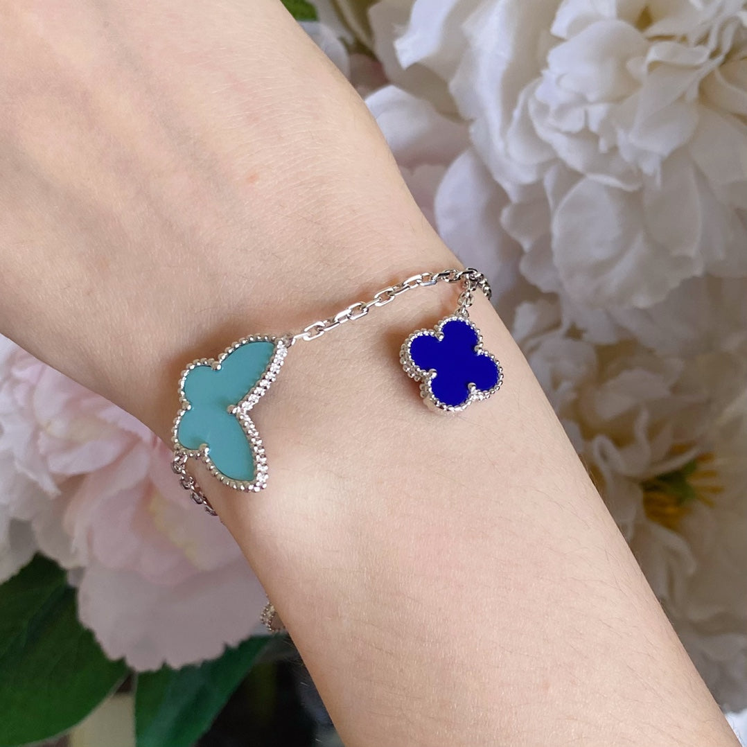 [Kincade Jewelrys]LUCKY SPRING SILVER BRACELET 4 MOTIF