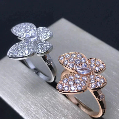 [Kincade Jewelrys]BUTTERFLY PINK GOLD DIAMOND RING