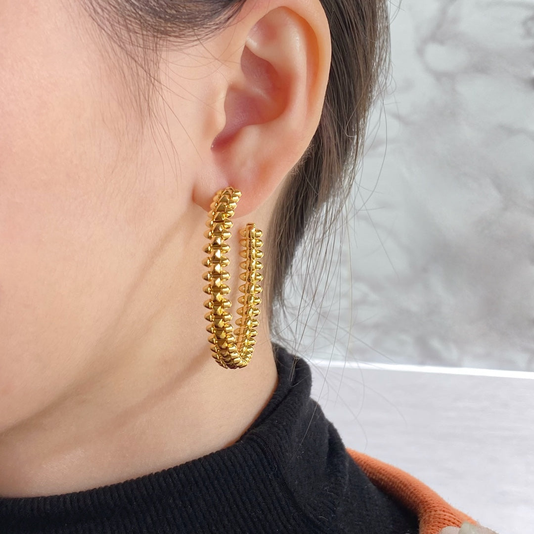 [Kincade Jewelrys]CLASH HOOP EARRINGS