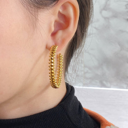 [Kincade Jewelrys]CLASH HOOP EARRINGS
