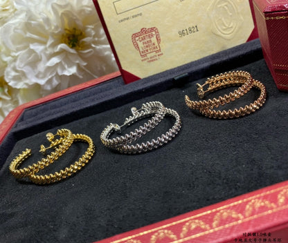 [Kincade Jewelrys]CLASH LARGE HOOP EARRINGS