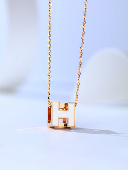 [Kincade Jewelrys]H CAGE PINK GOLD NECKLACE