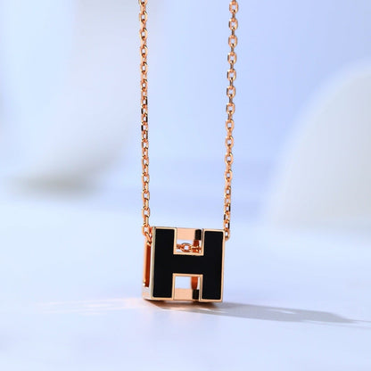 [Kincade Jewelrys]H CAGE PINK GOLD NECKLACE