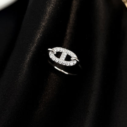 [Kincade Jewelrys]RONDE SMALL SILVER DIAMOND RING