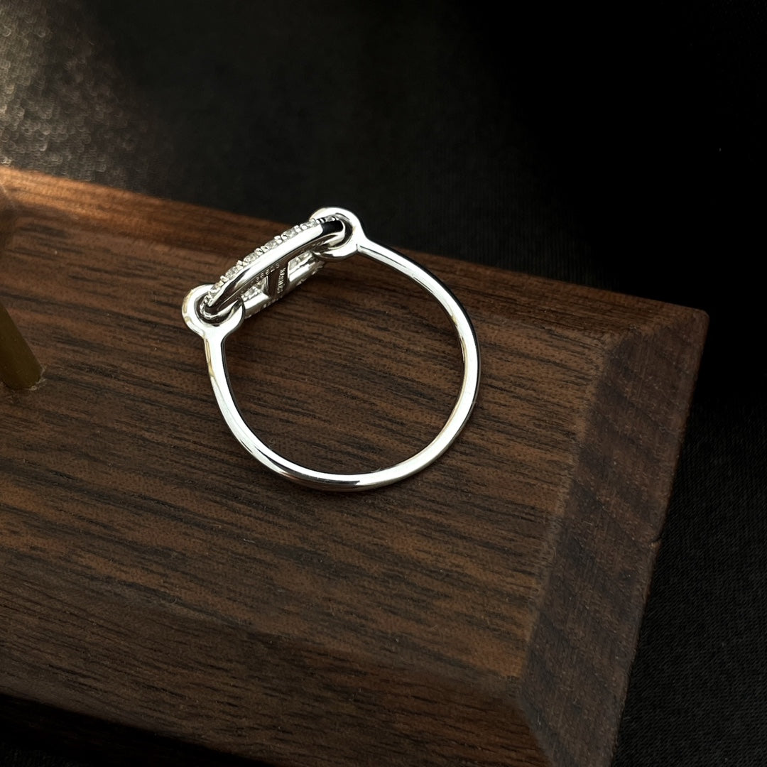 [Kincade Jewelrys]RONDE SMALL SILVER DIAMOND RING