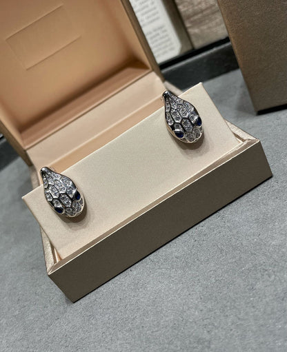 [Kincade Jewelrys]SERPENT DIAMOND STUD EARRINGS