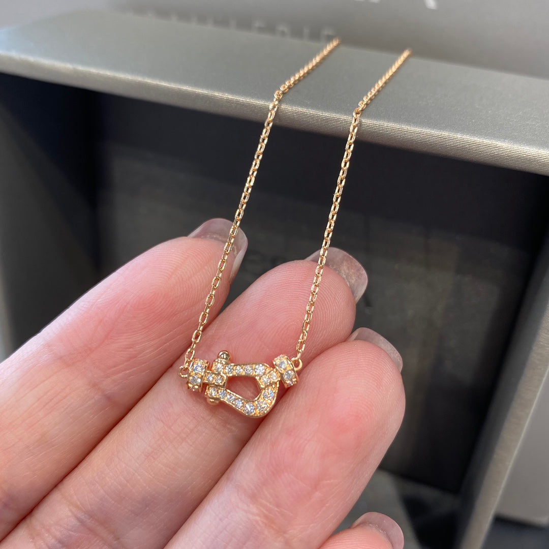 [Kincade Jewelrys]FORCE 10 DIAMOND PINK GOLD NECKLACE MINI MODEL