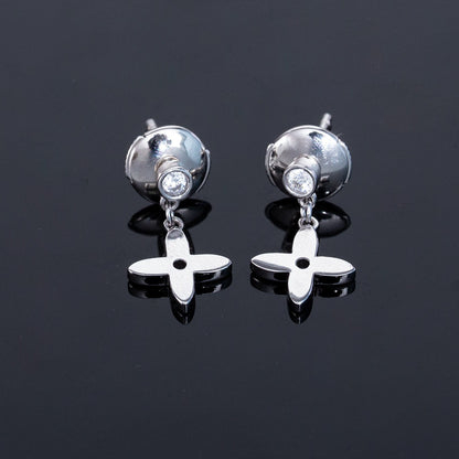 [Kincade Jewelrys]VIDYLLE SILVER DIAMOND MINI DROP EARRINGS